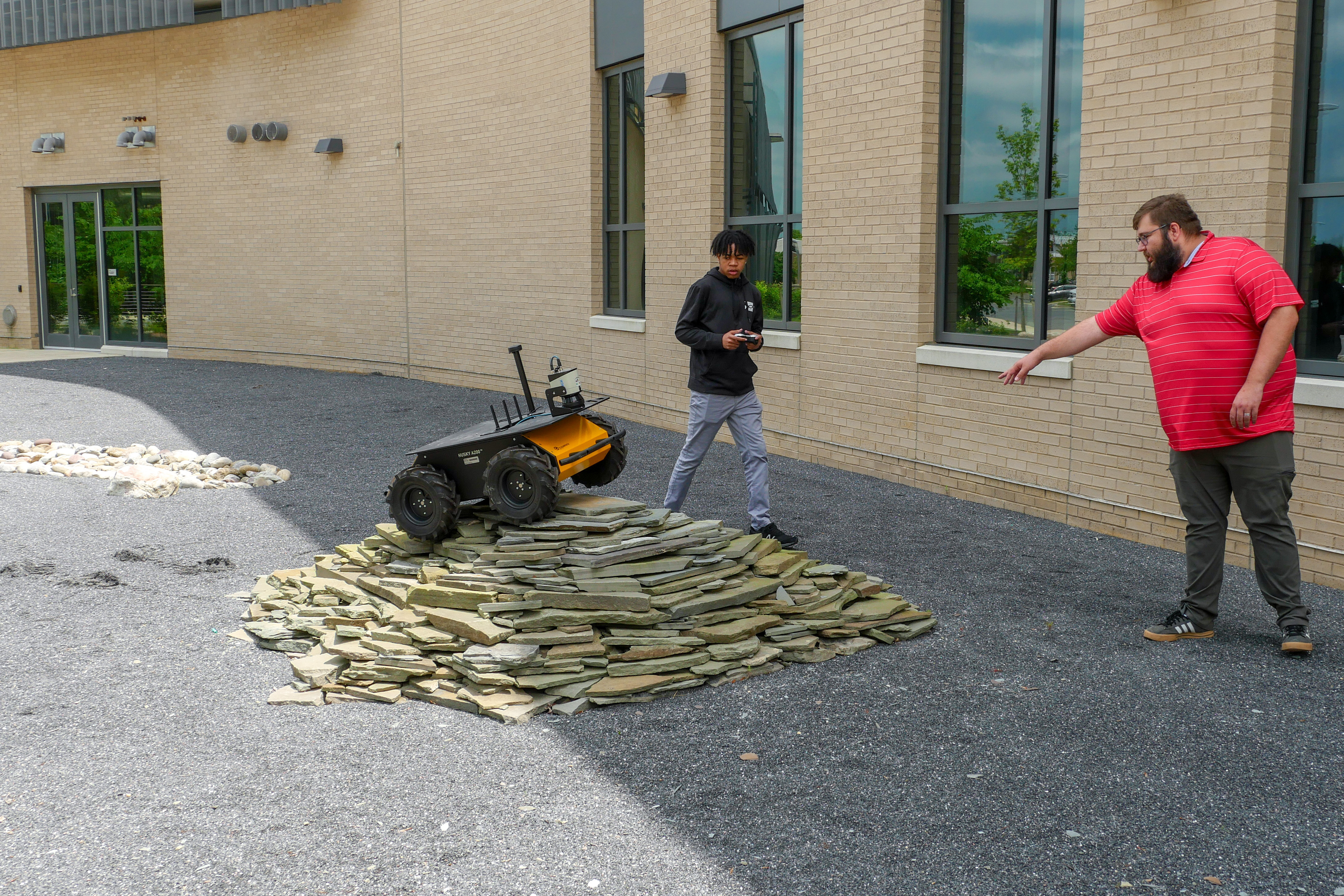 Researchers in UGV Playground